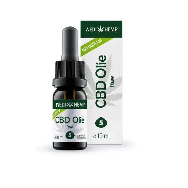 Wedihemp Raw 5% CBD olie 10ml