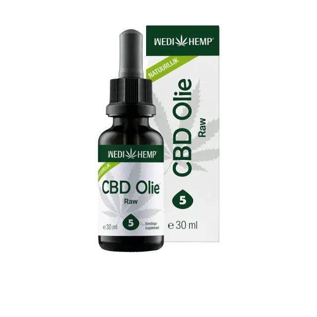 Wedihemp Raw 5% CBD olie 30ml