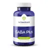 Blauwe fles met het label "Vitakruid - GABA Plus" met 90 smelttabletten, met vitamine B1. miniatuur
