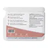 Een verpakking Renova - CBD capsules (30 stuks - 65 mg per capsule) met Nederlandse instructies en ingrediënten op het etiket, inclusief hennepextract en advies voor dagelijkse inname. Met barcode en contactgegevens. miniatuur