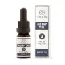 Een klein flesje Endoca - Decarb 3% CBD olie (10ml) - milde smaak met druppelaar, met het label 3% CBD, 1mg/druppel, uitgestald naast de doosverpakking. miniatuur