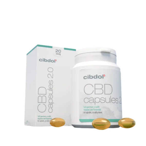 Cibdol - 20% CBD capsules 2.0 (60 stuks - 33,33 mg per capsule)