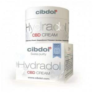 twee bakjes cbd-crème op elkaar.