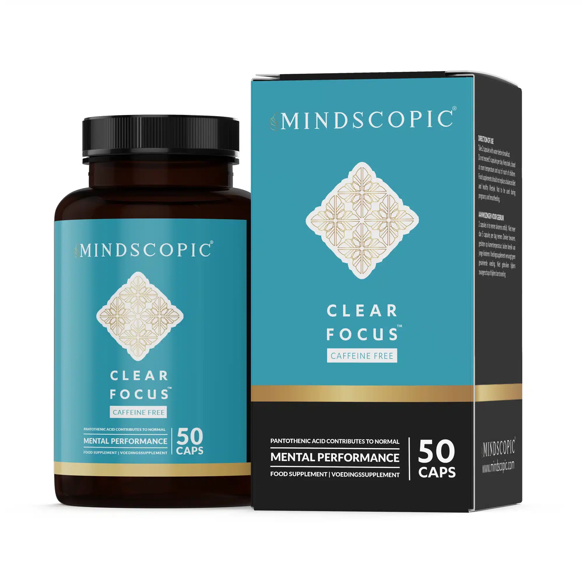 MindScopic - CLEAR FOCUS™ - Cafeïne Free Capsules (50 stuks)